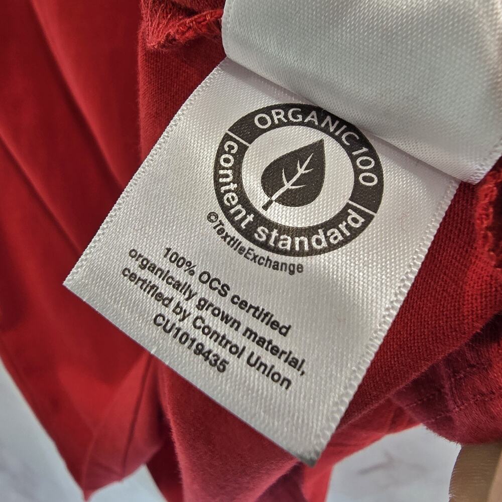 Everlane T Shirt Womens Large Red Crewneck Box Cut Tee Organic Cotton Short - Picture 9 of 10